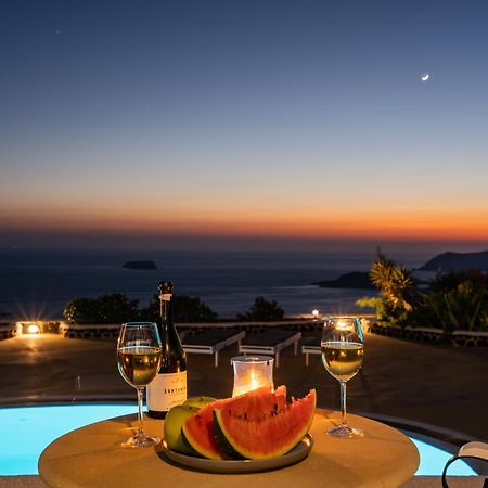 Villa Oinos - Sunset Views Ormos Athinios エクステリア 写真