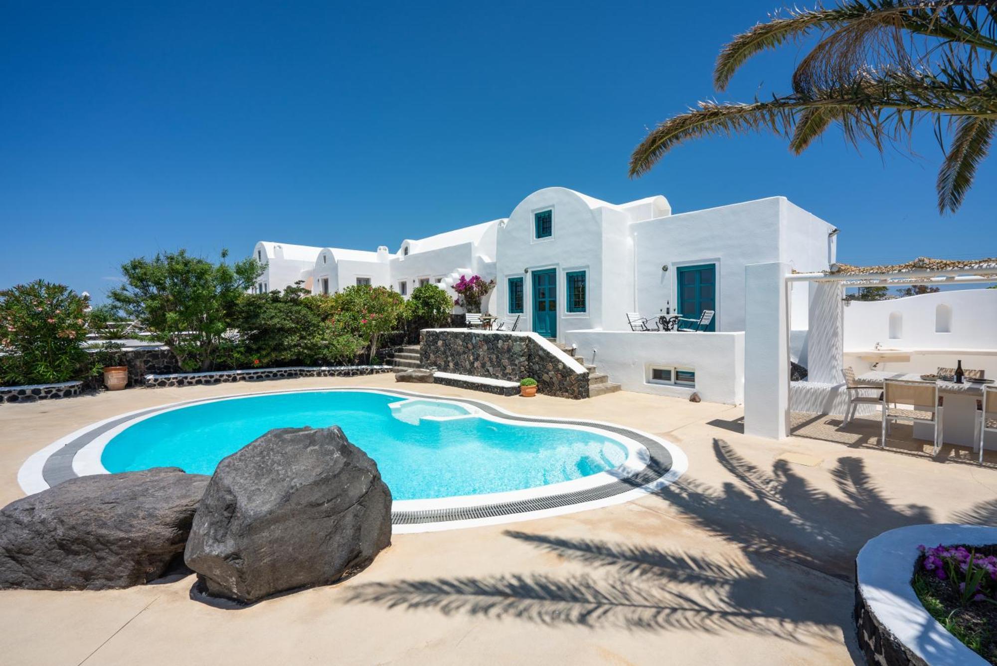 Villa Oinos - Sunset Views Ormos Athinios エクステリア 写真
